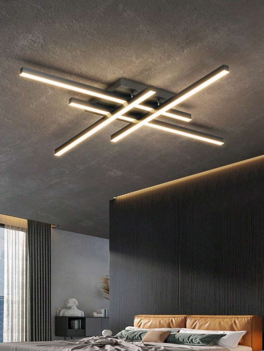 1 件现代简约 LED 吸顶灯。奢华金色 LED 吸顶灯适用于客厅/卧室/餐厅/走廊/阳台。通用电压 110-220V,6000K 冷白光/3000K 暖白光 - 彩色 - 查看 1