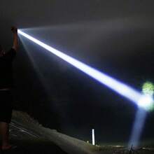 200000流明最强手电筒 5种模式 Type-C 可充电 LED 手电筒 可变焦大功率 LED 手电筒 USB 战术提灯