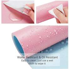 1 pieza Alfombrilla de escritorio de oficina grande de doble cara, de piel de PU impermeable, para ratón, teclado y accesorios de computadora