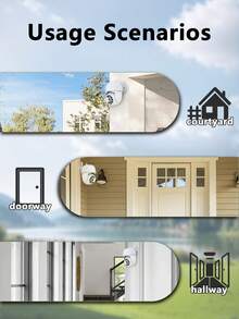 1pc 5V White Smart Surveillance Camera With Two-Way Audio, Outdoor Wall-Mounted, Smart Alarm Notification, Real-Time Viewing And Recording