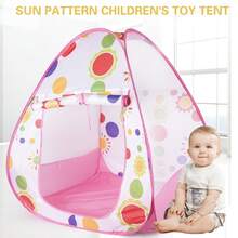 1pc Pink Foldable Children's Ball Pit Tent, Baby Playhouse With Ball Pool, Toddler Toy Tent, 3-12 Years Old
