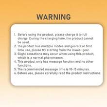 FollowBreak Rechargeable Electric Heating Massager, 3 Modes, 9 Intensity Levels, LCD Display, Portable Massage Tool, Personal Handheld Massager, Suitable For Home Use - Multicolor - View 7