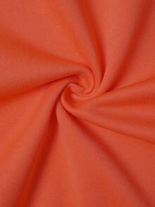 万圣节图案宽松套头衫，女式落肩圆领长袖休闲上衣 - 彩色 - 查看 5