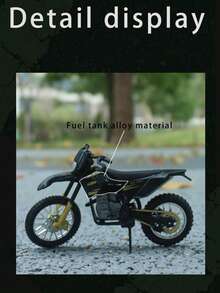 1pc 1:18 Scale KTM Dirt Bike Alloy Motorcycle Model Toy, Ideal Gift For Men, Birthday, Holiday, Christmas, Collectible Toy Vehicle Model