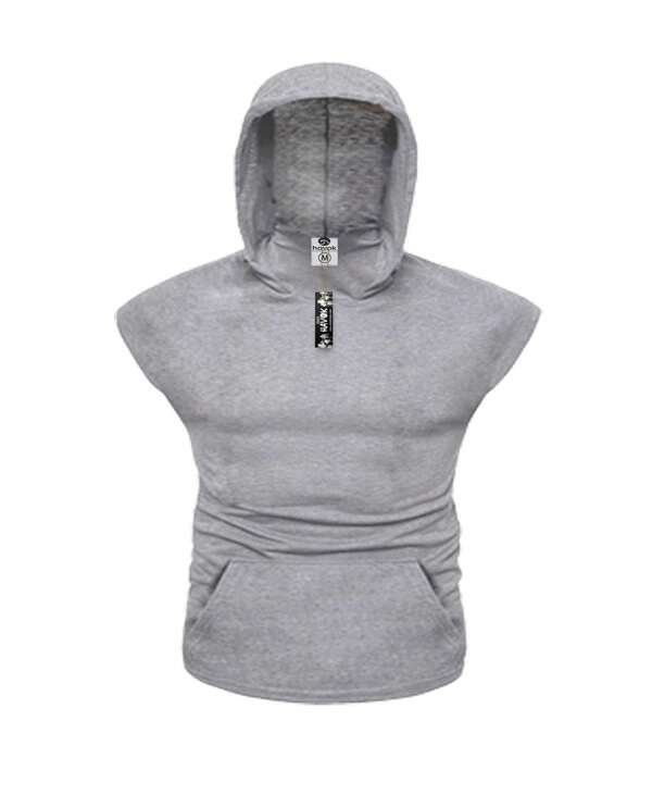 Regata Plus Size tamanhos nobres bolso e capuz longline