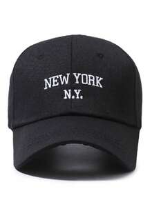 1pc Unisex Black Breathable Sponge Couple Baseball Cap, Suitable For Daily Outdoor Sports And Holiday Gifts - Sponge Black - View 7