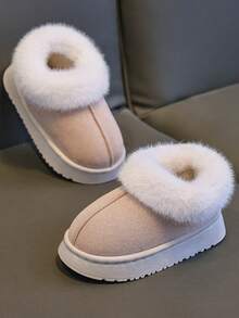 2-25 Kids Shoes Autumn/Winter New Patchwork Simple Fashion Soft Bottom Comfortable Versatile Indoor/Outdoor