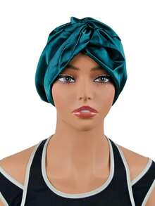 1/3pcs Adjustable Silk Satin Sleep Cap, Double Layer Design, Silk Hair Wrap, Suitable For Curly/Natural Braid/Straight Hair, Unisex Sleep Bonnet - Multicolor - View 19