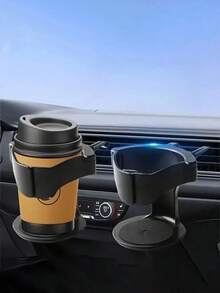 1 pieza Soporte universal multifuncional para portavasos/bebidas de ventilación de coche, portavasos ajustable de PVC para coche - se ajusta de forma segura, base acolchada de espuma, adecuado para botellas y latas, fácil de instalar - Multicolor - Ver 5