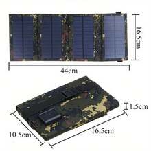 80W USB Solar Panel Folding Power Bank Outdoor Camping Hiking Phone Charger - Nhiều màu - Xem 10