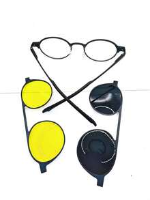 1PC Armacao de Óculos de aluminio,Clip-On, 3 em 1