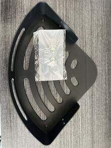 1 pieza/2 piezas/3 piezas Estante de ducha de esquina, Estante de almacenamiento de baño negro, de gran capacidad montado en la pared, sin necesidad de perforar, Estante de champú montado en la pared, Toallero de baño montado en la pared, Soporte triangular montado en la pared, Estante de almacenamiento de baño autoadhesivo, Estante de almacenamiento de ducha