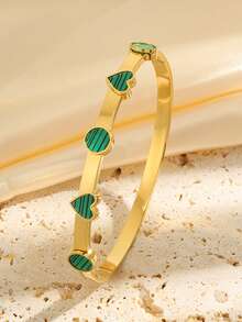 1 pieza de pulsera de acero inoxidable de color elegante y de lujo con estilo clásico, duradera y adecuada para uso diario, ideal como regalo de vacaciones