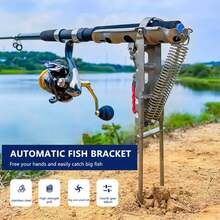 Stainless Steel Fishing Rod Stand High Sensitivity Durable Ground Support Bracket For Various Rod Sizes - 1PC - View 2