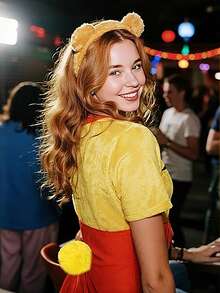 1PC Rabbit Costume Props - Beautiful And Adorable Role-Playing Costumes, Flexible Gothic Style Lolita Style Rabbit Tail Plush Ball Decoration Props, Festival Costume Props, Easter Costume Props, Valentine's Day Atmosphere Props, Halloween