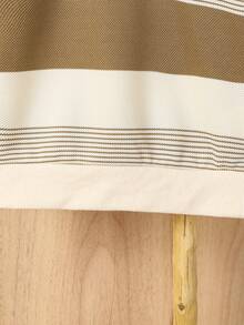 Set de 2 piezas de top de manga larga con bordado de oso a rayas y pantalones casuales con cordón para niños pequeños, adecuado para otoño/invierno