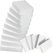 2X Density Magic Sponge Eraser, Multi - Functional Household Cleaning Kitchen Dish Sponge Furniture, Thick And Long Lasting Melamine Cleaning Sponges Bathroom, Floor, Wall Cleaner 10