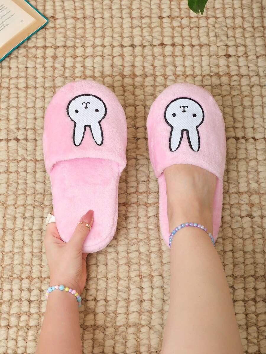 Lymalimoon Pantuflas Para el hogar Slippers de Peluche Unisex Tematicas Varios Modelos Cómodas para Interior | Tallas 23-28 MXN Dama y Caballero | Adorables, Modernas y Elegantes con Suela Semi Antideslizante | Ideales para Invierno, Otoño y Días Fríos o Descanso del Hogar | Regalo Perfecto para Amigos y Parejas| Calzado Ligero y Acolchonado para Casa o Viaje - Conejo Rosa - Ver 1
