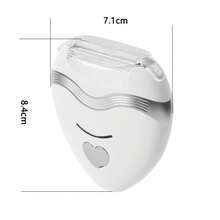 Women's Electric Shaver - Wet & Dry Painless Hair Removal Trimmer For Bikini, Eyebrows, Face, Legs And Underarms - Portable Bikini Trimmer - Rechargeable, Cordless - Gentle & Effective Shaving, Battery Capacity: 200mAh