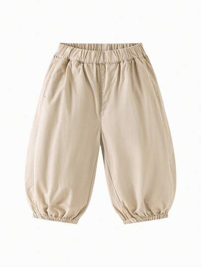 mini bala 柔软舒适的泡泡棉女童裤，宽松版型，经久耐穿，适合日常穿着