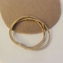 1 Stück modischer, vielseitiger, minimalistischer beiger nahtloser Haargummi, Haargummis, Haargummibänder, Haarseile