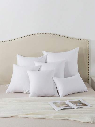 1pc Wit ative Throw Pillow, Moderne Polyester Fiber Rectangular High Elasticity Kussen Insert, Nap Lumbar Support, Portable Home, Office, Camping view 8