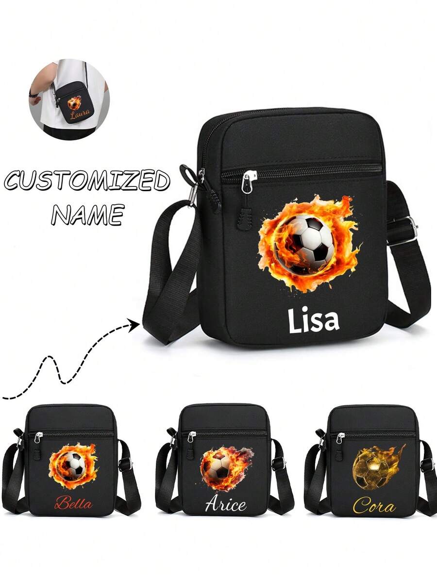 1. This Customizable Drawstring Bag Is Perfect For Everyday Use, Work, Or Beach Trips. You Can Have Your Name, A Special Message, Or A Holiday Greeting Printed On It. Featuring A Soccer Ball Design, It Allows For Personalization With Your Name, Initials, Lucky Number, Or Other Personal Details. Made Of High-Quality Materials, Stylish And Available In A Variety Of Colors, It Makes An Ideal Gift.