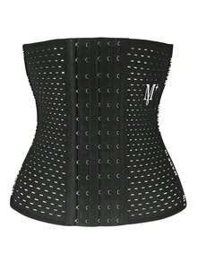 1 件透气女士运动束腰带，网眼面板可调节腰部束带，适合办公室坐着、腹部压缩、腰部塑形锻炼腰带，适合锻炼、家庭运动和散步