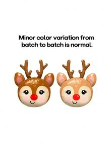 10 piezas/19 piezas/15 piezas Globos decorativos para fiesta de Navidad, renos gigantes, bastones de caramelo globos de papel de aluminio, globos rojos con forma de estrella de 18", globos transparentes de 24" (para envolver regalos), globos de látex rojos y dorados metálicos de 10", globos de látex rojos y dorados metálicos de 5", adecuados para Año Nuevo, Nochevieja, decoración de habitación 2026, arreglo interior - Multicolor - Ver 11