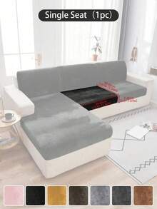 1 pièce Housse de canapé d'angle en velours avec chaise longue séparée, housse de canapé extensible douce pour canapé d'angle gauche/droit, housses de coussin de canapé pour canapés et sofas, housses de siège de canapé en velours doux, housses de canapé lavables, housse de coussin de siège pour canapé 3 places, résistant aux animaux de compagnie