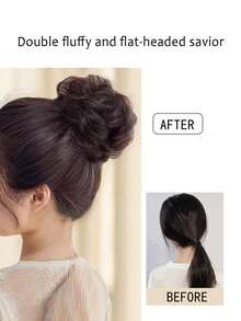 Synthetic Hair Bun Extensions Messy Curly Hair Scrunchies New StyleHairpieces Synthetic Chignon Donut Updo Hair Pieces For Women - Multicolor - View 6