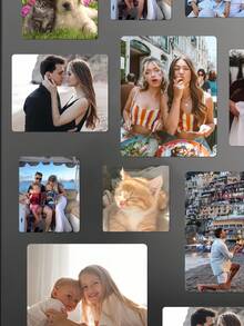 1/3/5pcs Custom Fridge Magnets – Perfect For Weddings, Valentine's Day, Warm Home Decor Gifts For Family,Personalized Photo Customization! DIY Fridge Magnets, Stickers & Photo Paper – Ideal Wedding & Valentine's Gifts, Decorate Home With Heartfelt Warmth,Photo Customization For Unique Romance! DIY Fridge Magnets,Christmas Gift,Personalized Photo Magnet To Memorialize Vacations, Save The Date, Graduations, Occasion And Photo Gifts