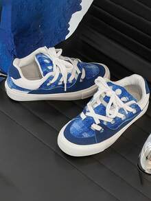 Casual Canvas Sneakers, Versatile Non-Slip Skateboard Shoes For Teens And Couples