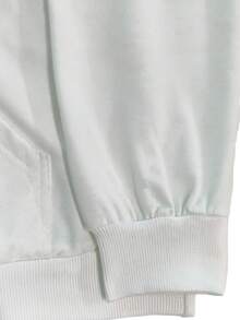 Sudadera con patrón, Halloween, impresión creativa de calabaza en la espalda, sudadera con capucha de moda para hombres, estilo casual y moderno, sudadera de otoño - Blanco - Ver 4