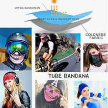 Masque crâne, protection contre la poussière, le vent et le soleil, pour hommes et femmes à moto, foulard magique multifonction, protège-poignets pour femmes, bandeau, randonnée en plein air, voyage à moto, protection solaire, masque polyvalent
