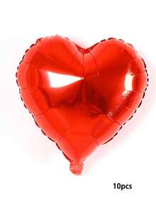 18英寸铝箔爱心形气球，适用于婚礼、生日、求婚派对装饰、圣诞节