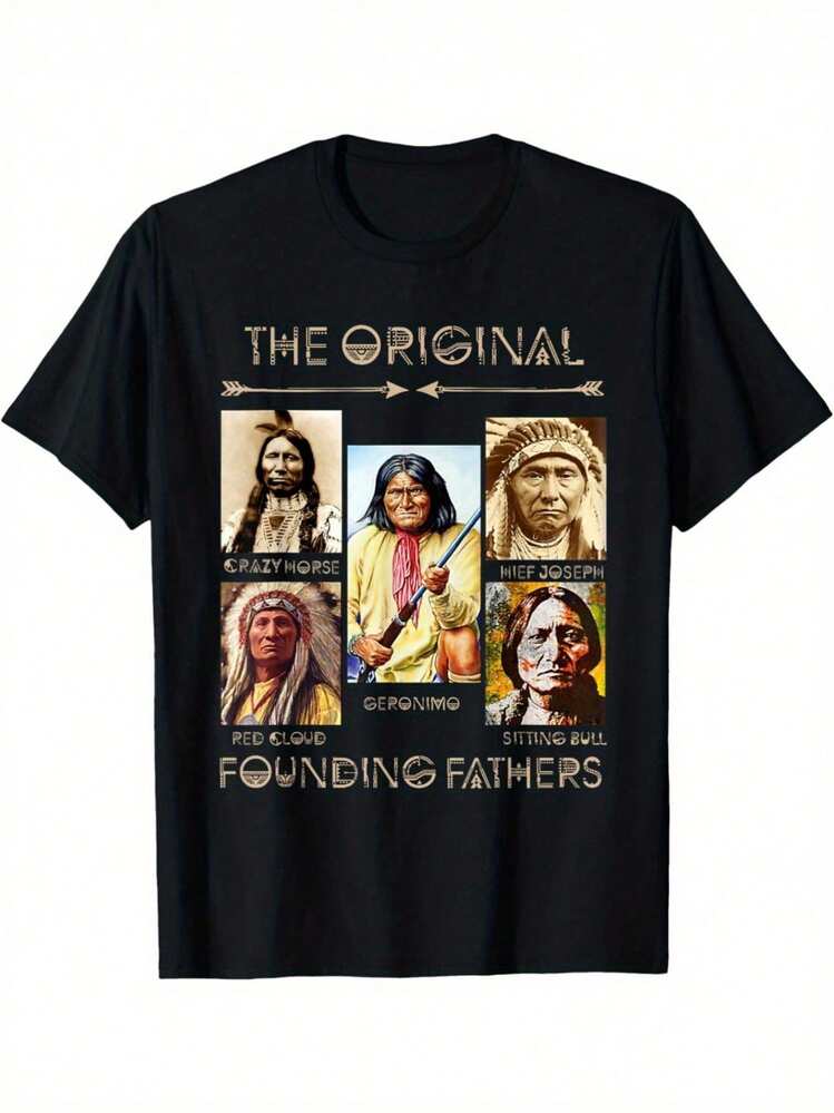 Camiseta de los Padres Fundadores Originales - Negro - Añade 1