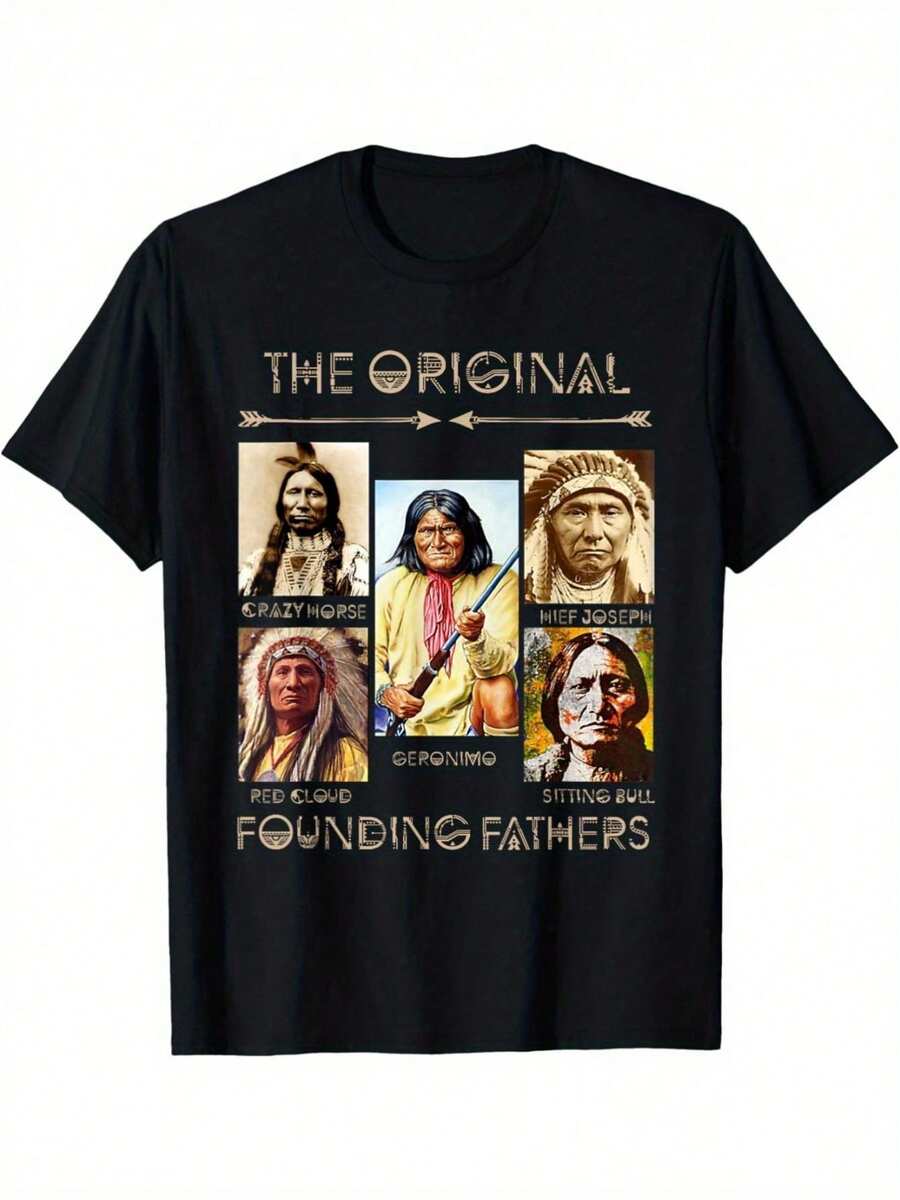 Camiseta de los Padres Fundadores Originales - Negro - Ver 1