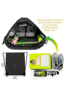 Custom Backpacks, Personalized Picture Logo Text, Double Shoulder Drawstring Closure, Hot Style, Handbag Jewelry Packaging Bag, Polyester Gift Bag Fitness Drawstring Bag, For School Gym Travel - Multicolor - View 6