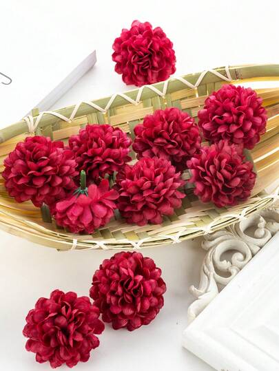 10/20/30/1000 szt. Sztuczne kwiaty Hortensja, Sztuczna roślina Dekoracja pokoju Jesienna Dekoracja, Bukiet Panny Młodej, Dekoracja Ślubna, Materiał na Wieniec Kwiatowy DIY, Materiał na Dekorację Urodzinową, Catering Rodzinny