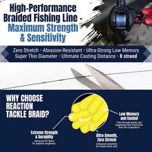 Línea de pesca trenzada de 4 hebras, color verde musgo, material PE, rango de resistencia de 6LB-60LB, empaquetada de forma hermosa, altamente resistente a la abrasión, alta resistencia, ultra suave para pesca con señuelos en agua salada y agua dulce