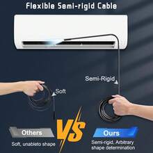 1pc Industrial Endoscope Borescope Camera With Light, 4.3" HD LCD Screen, 8 LED Lights, 16.5ft Semi-Rigid Cable, USB Rechargeable - For Auto Repair, Plumbing, Sewer Inspection, Sewer Inspection Tool, Robust Design, Durable Construction