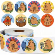 Lumbor37 Pegatinas de Animales, 500 Calcomanías de Capibara, Pegatinas Impermeablesm,, Scrapbooking, Blocs de Notas, Envoltura de Regalos, Artes y Manualidades - 1 - Ver 10