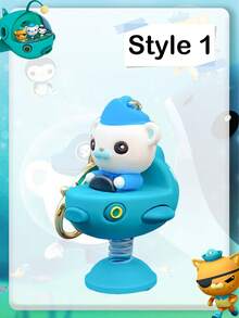 OCTONAUTS Decorações de festa de Ação de Graças, Natal e Halloween com tema OCTONAUTS, chaveiros genuínos com formato de personagens de desenho animado OCTONAUTS, pingentes de animais fofos, decorações de bolsa, chaveiros de carro e presentes de festa de festival para troca mútua