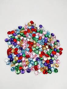 30 Pieces Random Style Shiny Y Acrylic Rhinestone Shoe Accessories - Multicolor - View 16