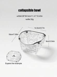 Ultraleichtes faltbares Outdoor-Geschirr, tragbare Schüssel Teller Tasse, faltbare Schüssel Teller, Multifunktions-Essgeschirr-Set, geeignet für Camping Picknick, wiederverwendbar