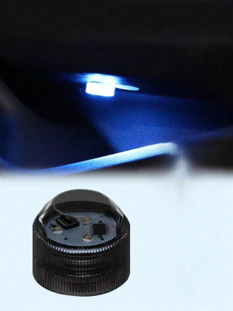无线遥控汽车LED氛围灯，RGB迷你无线粘贴式LED车内氛围灯，遥控装饰灯，适用于车顶、脚窝、RGB水族箱，适用于汽车、房间、游泳池（遥控款式随机） - 彩色 - 查看 10