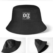 OG For Men Original Gangster East Los  Lowrider Bucket Hat Unisex Teens Spring Bucket Hat - 黑色 - 查看 4