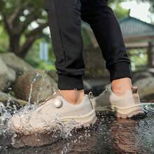 Men's Rotating Buckle Waterproof Sports Shoes | Slip-Resistant, Durable Outdoor Hiking Shoes | One-Click Slip-On Ease (Lifesaver For Lazy Days) Tech-Enhanced Casual Shoes | A Hidden Gem – Essential For Outdoor Adventures And Commuting