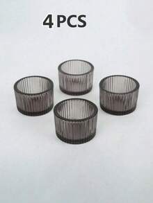 1 قطعة/4 قطع/12 قطعة مجموعة حامل شمعة شفاف، حامل شمعة الأمنيات (الشموع غير مشمولة)، لشمعة الأمنيات البلورية، حامل شمعة دائري مزخرف بالحواف، مناسب لوسط طاولة الزفاف، حفلات المناسبات، ديكور المنزل، هالوين، ديكور الغرفة، هدايا